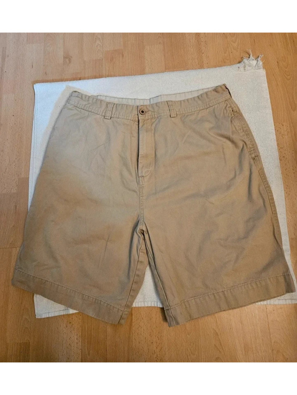 Caribbean Joe Khaki Chino Shorts Men's Size 40 40x9 Cotton Casual